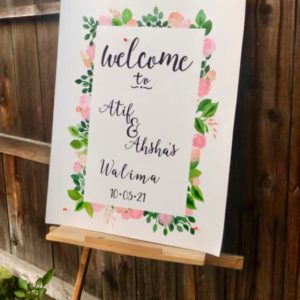 custom welcome sign personalised personalized