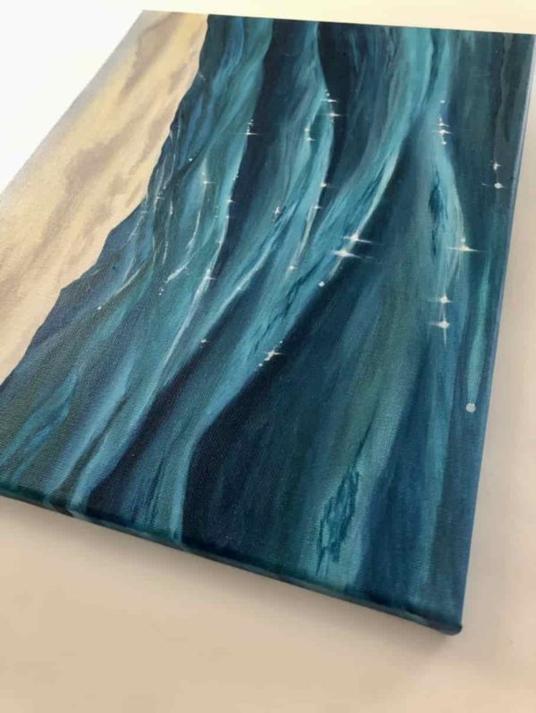 ocean waves oil painting